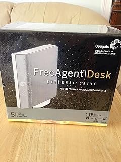 Seagate FreeAgent Desk 1 TB USB 2.0 Desktop Disco rígido externo ST310005FDA2E1-RK (prata)