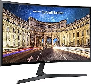 Samsung Business Série Cf390 27 Polegadas Fhd 1920X1080 Monitor De Desktop Curvado Para Negócios, HDMI, Vga, Vesa Montável, TAA (C27F390Fhn), Preto 27 Polegadas