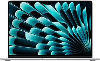Apple 2024 MacBook Air (de 15 polegadas, Chip M3 da Apple com CPU de oito núcleos e GPU de dez núcleos, 8GB Memória unificada, de 512 GB) – Prateado