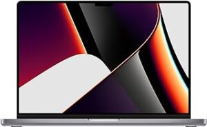 Apple notebook MacBook Pro (de 16 polegadas, Processador M1 Pro da Apple com CPU 10‑core e GPU 16‑core, 16 GB RAM, 512 GB SSD) – Cinza espacial