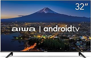 Smart TV Aiwa 32”, Android, HD, Borda Ultrafina, HDR10, Dolby Áudio – AWS-TV-32-BL-02-A